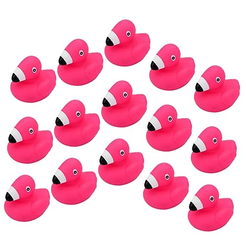 Yardwe 15Stücke Teiliges Flamingo Badewannenspielzeug für Pool Wasserspielzeug Kreativität und Hand Auge Koordination Sicheres Glattes Design für Unbeschwerten Badespaß von Yardwe