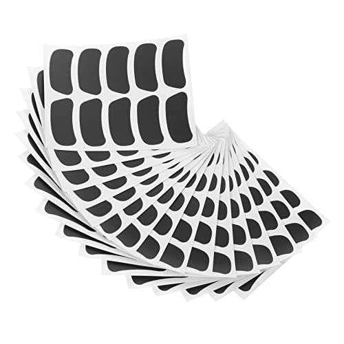 Yardwe 16 Blatt Augenaufkleber Baseball Augenstreifen Sport Aufkleber Für Sportfans Gesicht Lüfter Atmungsaktive Augenstreifen Fan-Augen-Aufkleber Black PVC Selbstklebend von Yardwe