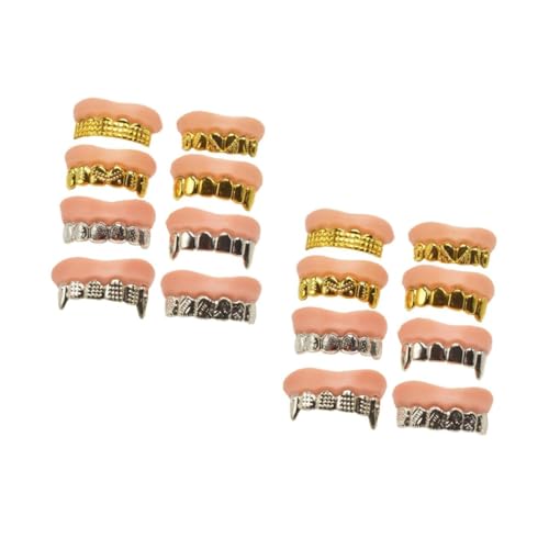Yardwe 16 Stck Teiliges Halloween Fake Teeth Verschiedene Langlebige Falsche Zähne Dekoration und Accessoire für Halloween Party Familien und Freunde von Yardwe
