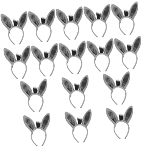 Yardwe 16 Stück Esel Stirnband Haarschmuck Für Party Tierohren Stirnbänder Haarband Kind Stirnband Ohren Cosplay-ohren-stirnband Esel-outfit Esel-stirnbänder Esel-kostüm-ohr Grau Plastik Yardwe 16 Stück Esel Stirnband Haarschmuck Für Party Tierohren Stirnbänder Haarband Kind Stirnband Ohren Cosplay-ohren-stirnband Esel-outfit Esel-stirnbänder Esel-kostüm-ohr Grau Plastik von Yardwe