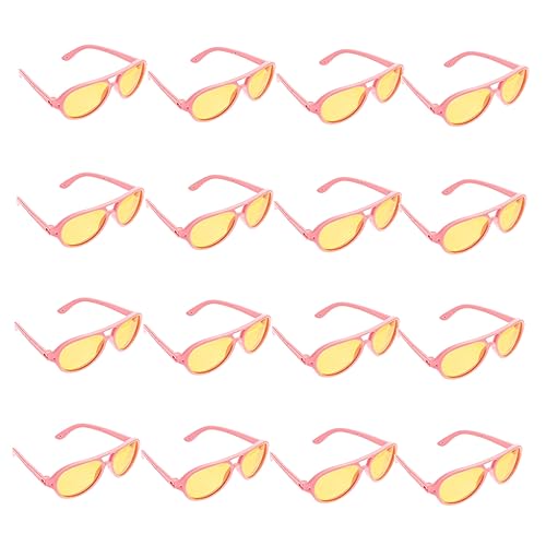 Yardwe 16 Stück Minipuppenbrille Babypuppe Szene Trendy puppen Puppenzubehör kleine aus Kunststoff Brillenrequisiten zum Anziehen Plastik von Yardwe