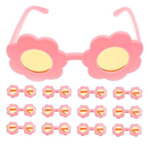 Yardwe 16 Stück Minipuppenbrille Gläser Erwachsene Puppenbrillen puppen Kinderpuppen- Puppen-Foto-Requisiten Plastik von Yardwe