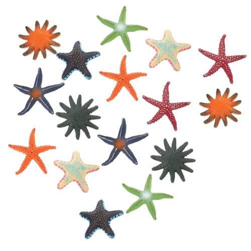 Yardwe 16 Stück Ornamente Aus Meereslebewesen Seekreaturen Winzige Meerestierfiguren Sea Animal Party Gunst Kleine Meerestierfiguren Simulierte Tiermodelle TPR Weichkleber von Yardwe