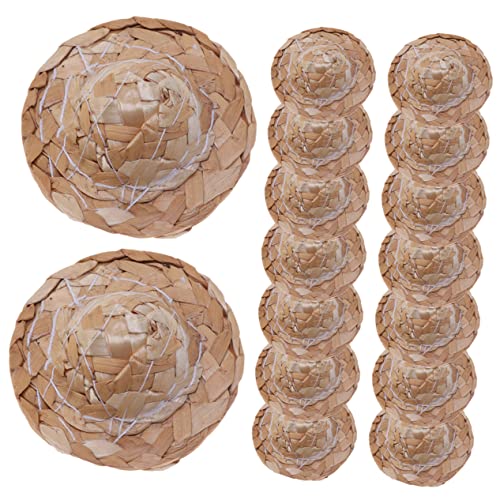 Yardwe 16 Stück Teiliges Handgefertigte Kleine Strohhüte für Puppen Dekorative Miniaturhüte für DIY Projekte Fotorequisiten und Bastelbedarf Kreative Aktivitäten mit Kindern und Freunden Yardwe 16 Stück Teiliges Handgefertigte Kleine Strohhüte für Puppen Dekorative Miniaturhüte für DIY Projekte Fotorequisiten und Bastelbedarf Kreative Aktivitäten mit Kindern und Freunden von Yardwe