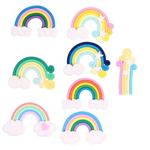 Yardwe 16 Stück Teiliges Kreative Polymer Lehm Regenbogen Aufkleber Handgemachte DIY Handy Patches für Scrapbooking und Bastelprojekte Vielseitige Dekoration für und Anlässe Yardwe 16 Stück Teiliges Kreative Polymer Lehm Regenbogen Aufkleber Handgemachte DIY Handy Patches für Scrapbooking und Bastelprojekte Vielseitige Dekoration für und Anlässe von Yardwe