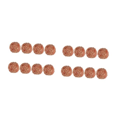Yardwe 16 Stück Teiliges Realistische Simulation Rindfleischbällchen Modell Küchen Dekoration Fotografie Requisit Leicht und Kompakt Vielseitig Verwendbar von Yardwe