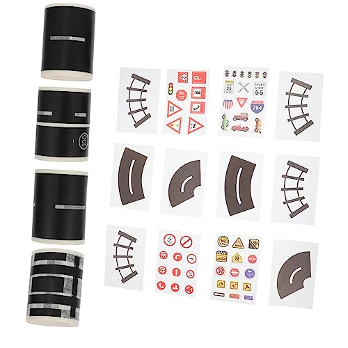Yardwe 16 Stück Teiliges Straßen und Washi Tape DIY Verkehrsaufkleber Kreative Straßenmuster und Schilder für Kleber für Langanhaltenden Spaß Yardwe 16 Stück Teiliges Straßen und Washi Tape DIY Verkehrsaufkleber Kreative Straßenmuster und Schilder für Kleber für Langanhaltenden Spaß von Yardwe