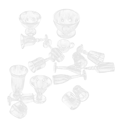 Yardwe 17 Stück Mini-Küchenutensilien Puppenhaus Miniatur Teetasse Miniaturbecher für Puppenhaus Küchenzubehör für Puppenstuben Miniaturpuppenhaus Küche DIY Doll House Plastik Transparent Yardwe 17 Stück Mini-Küchenutensilien Puppenhaus Miniatur Teetasse Miniaturbecher für Puppenhaus Küchenzubehör für Puppenstuben Miniaturpuppenhaus Küche DIY Doll House Plastik Transparent von Yardwe
