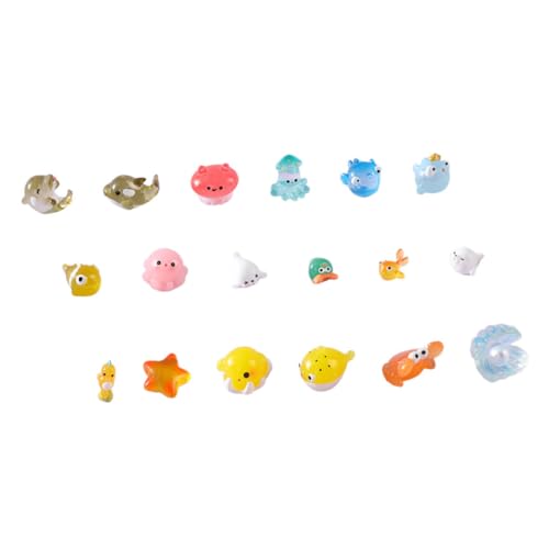 Yardwe 18Stücke Meerestier Figuren Kreative Ozeanverzierungen Niedliche Ornamente Aus Resin Für Dekoration Und Aquariengestaltung Yardwe 18Stücke Meerestier Figuren Kreative Ozeanverzierungen Niedliche Ornamente Aus Resin Für Dekoration Und Aquariengestaltung von Yardwe