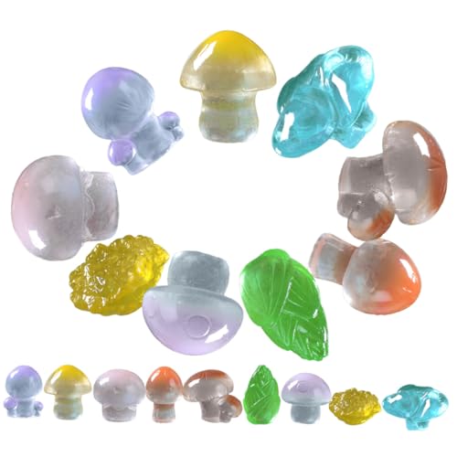 Yardwe 18Stücke Pilzmodell Teiliges Leuchtende Ornamente Für Miniaturgärten Aquarien Und Spielhäuser Kreative Deko Aus Hochwertigem Resin Für Zimmer Und Gartenverschönerung Yardwe 18Stücke Pilzmodell Teiliges Leuchtende Ornamente Für Miniaturgärten Aquarien Und Spielhäuser Kreative Deko Aus Hochwertigem Resin Für Zimmer Und Gartenverschönerung von Yardwe