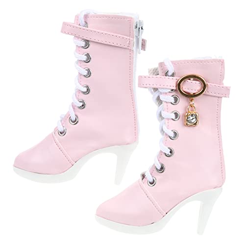 Yardwe 1Paar Fashion Miniature High Heel Boots for Dolls Chic Doll Accessories Pink for Dress Yardwe 1Paar Fashion Miniature High Heel Boots for Dolls Chic Doll Accessories Pink for Dress von Yardwe