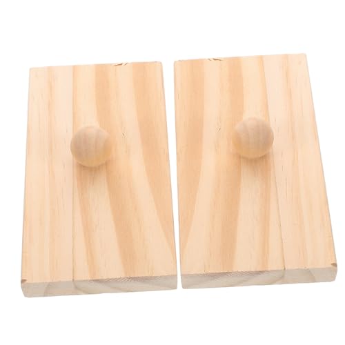 Yardwe 1Paar Holz Sandblockinstrumente für Musikalisches Rhythmus und Motorischen Fähigkeiten für Frühe Bildung und von Yardwe