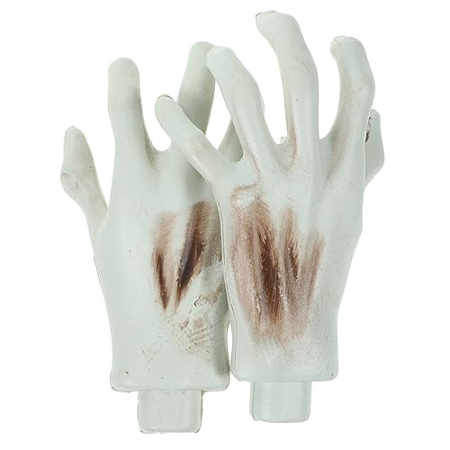 Yardwe 1Paar Skelett Hand Dekoration Realistische Halloween Für Spukhaus Deko Wiederverwendbar Und Robust Für Kostümpartys Und Escape Room Spiele von Yardwe