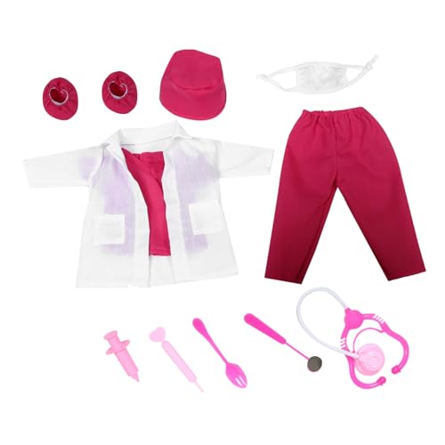 Yardwe 1Satz Ankleideoutfit für Puppen Teiliges mit Arztkittel und Zubehör Fördert Kreatives Rollenspiel und Soziale Fähigkeiten für Puppen Yardwe 1Satz Ankleideoutfit für Puppen Teiliges mit Arztkittel und Zubehör Fördert Kreatives Rollenspiel und Soziale Fähigkeiten für Puppen von Yardwe