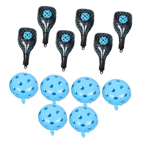 Yardwe Aufblasbare Pickleball-paddel-ballons Aus Aluminiumfolie Sport-geburtstagsdekorationen Mit Cartoon-design Für Themenpartys Und Spiele Im Freien von Yardwe