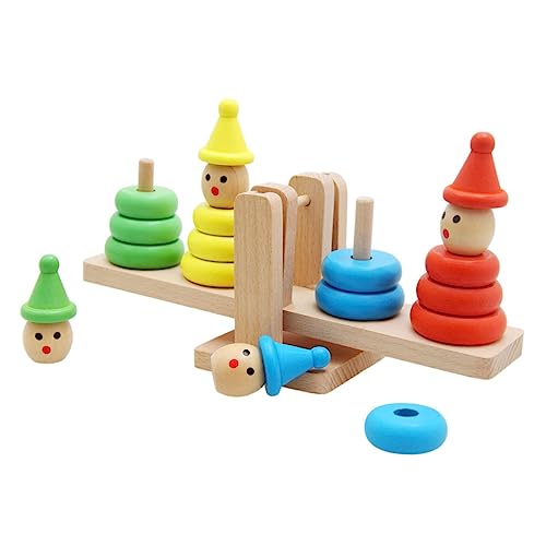 Yardwe 1Satz Balancierende Holzspielzeuge Für Stapelspielzeug Mathe Und Farbkenntnissen Langlebig Und Praktisch Lernspielzeug Für Kleine Teiliges von Yardwe