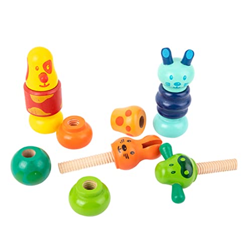 Yardwe 1Satz Bausteinspielzeug Aus Holz Für Kognitive Entwicklung Hand Augen Koordination Und Bausteine Für Vorschulkinder Pädagogisches Für Kreatives Lernen von Yardwe