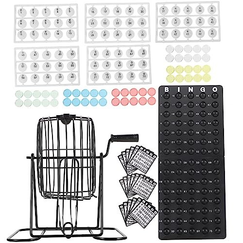 Yardwe 1Satz Bingo Spielset Für Partys American Bingo Game Set Mit Pins Und Zubehör Für Familien Und Freundesrunden Langlebig Und Leicht Aufzubauen von Yardwe