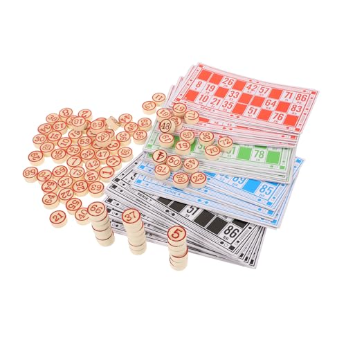 Yardwe 1Satz Brettspiel Bingo Bingo Karten und Schachfiguren für Partys und Familienaktivitäten Wiederverwendbare Spielrequisiten zur Kognitiver Fähigkeiten und Sozialer Yardwe 1Satz Brettspiel Bingo Bingo Karten und Schachfiguren für Partys und Familienaktivitäten Wiederverwendbare Spielrequisiten zur Kognitiver Fähigkeiten und Sozialer von Yardwe