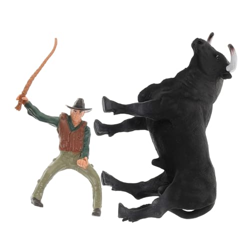 Yardwe 1Satz Bullfighting Modell Cowboy Figuren Realistische Stierkampfspielzeug Dekoration für Schreibtisch Nachttisch und DIY Yardwe 1Satz Bullfighting Modell Cowboy Figuren Realistische Stierkampfspielzeug Dekoration für Schreibtisch Nachttisch und DIY von Yardwe
