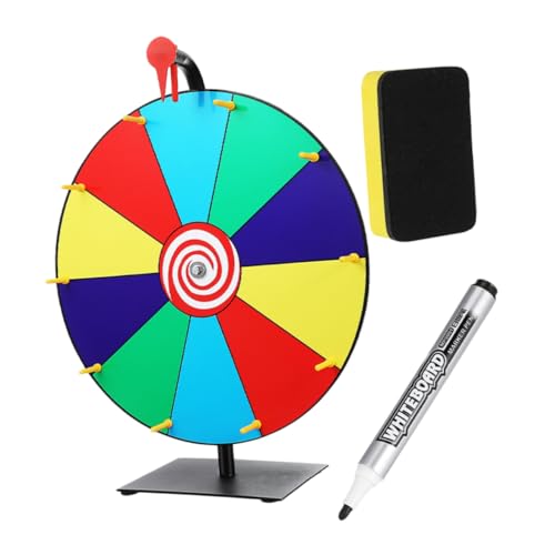 Yardwe 1Satz DIY Preisrad für Karneval Leeres Gewinnrad mit Stift und Radiergummi für Messen Partys und Urlaubsaktivitäten Einfach zu Bedienen von Yardwe