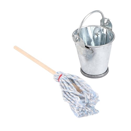 Yardwe 1Satz Deko Mit Eimer Und Kreatives DIY Zubehör Für Kleine Hausornamente Lebensechte Miniaturmöbel von Yardwe
