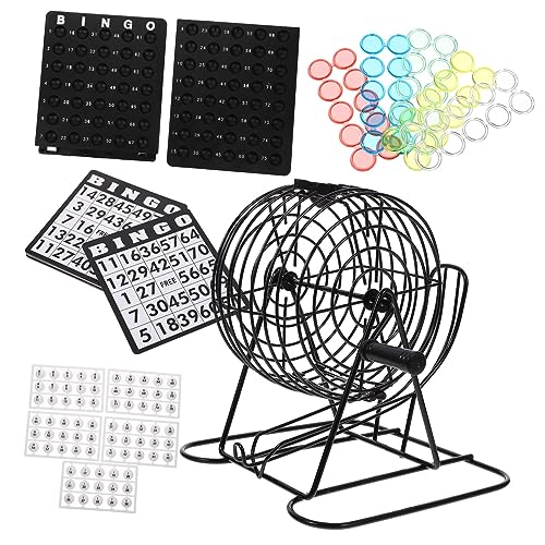 Yardwe 1Satz Desktop Bingo Spielmaschine Mit Bällen Und Zubehör Tischspiel Für Familie Und Freunde Für Partys Und Bars Fördert Kreativität Und Koordination Leicht Verständliche von Yardwe