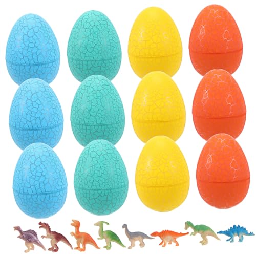Yardwe 1Satz Dinosaurier Eier Spielset Für Teiliges Mit Grünen Blauen Gelben Und Orangen Eiern Realistisches Design Für Kleinkinder Und Fantasievolles von Yardwe