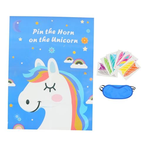 Yardwe 1Satz Einhorn Partyspiel für Kreatives Einhorn für Geburtstagsfeiern für Raumdekoration Praktischen Fähigkeiten bei Kleinen von Yardwe