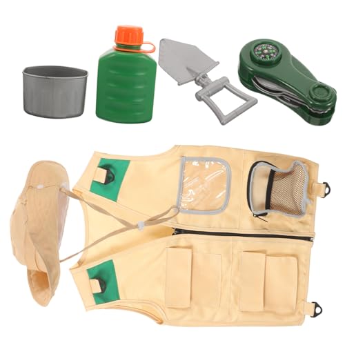Yardwe 1Satz Entdeckerset Für Teiliges Cosplay Kostüm Mit Angelweste Hut Und Zubehör Atmungsaktiv Und Langlebig Für Outdoor Und Naturerkundungen Yardwe 1Satz Entdeckerset Für Teiliges Cosplay Kostüm Mit Angelweste Hut Und Zubehör Atmungsaktiv Und Langlebig Für Outdoor Und Naturerkundungen von Yardwe