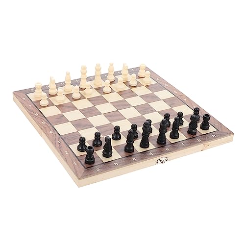 Yardwe 1Satz Faltbares Schachspiel für Tragbares Holzschachspiel mit Sicherer Kantenverarbeitung für Reisen und Familienspiele Schachbrett für Unterhaltung Yardwe 1Satz Faltbares Schachspiel für Tragbares Holzschachspiel mit Sicherer Kantenverarbeitung für Reisen und Familienspiele Schachbrett für Unterhaltung von Yardwe