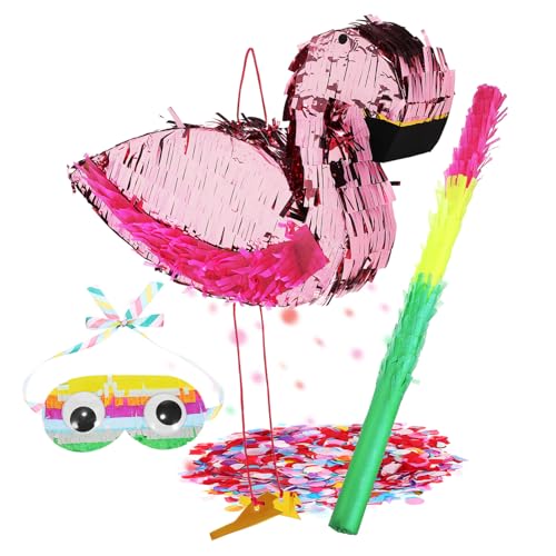 Yardwe 1Satz Flamingo Pinata Große Pinata Stick Dekoration Für Kindergeburtstage Partys Und Festlichkeiten Und Einzigartige Partydeko von Yardwe