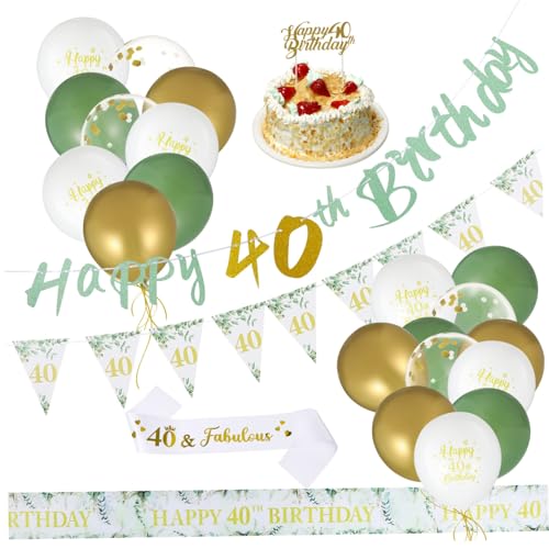 Yardwe 1Satz Geburtstagsdekoration Geburtstag Banner und Ballons Stilvolle Deko für Männer Wiederverwendbare Stoffmaterialien Einfach Aufzubauen für Verschiedene Anlässe Geeignet von Yardwe