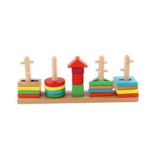 Yardwe 1Satz Geometrische Formen Holzspielzeug Kognitives Lernspielzeug für Hand Augen Koordination und Kreativität Sicher und Nachhaltig aus Holz für Jahre Yardwe 1Satz Geometrische Formen Holzspielzeug Kognitives Lernspielzeug für Hand Augen Koordination und Kreativität Sicher und Nachhaltig aus Holz für Jahre von Yardwe