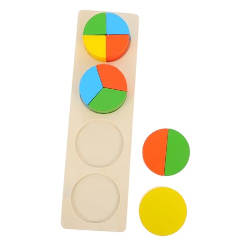 Yardwe 1Satz Geometrische Formen Lernspielzeug Aus Holz Früherziehung Puzzlespielzeug Mit Bunten Blöcken Für Kleinkinder Kreatives Formspielzeug Motorischen von Yardwe