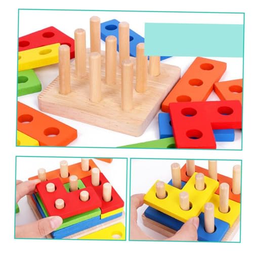 Yardwe 1Satz Geometrische Holzbausteine Für Stapelbare Klobige Puzzle Spielzeuge Kreativität Und Motorischen Fähigkeiten Für Kleinkinder Ab Jahr Yardwe 1Satz Geometrische Holzbausteine Für Stapelbare Klobige Puzzle Spielzeuge Kreativität Und Motorischen Fähigkeiten Für Kleinkinder Ab Jahr von Yardwe