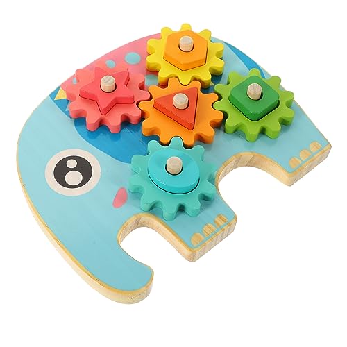 Yardwe 1Satz Geometrisches Holzspielzeug für Formanpassung und Puzzle Pädagogisches aus Langlebigem Holz Fördert Kreativität und Problemlösungsfähigkeiten für Vorschule von Yardwe