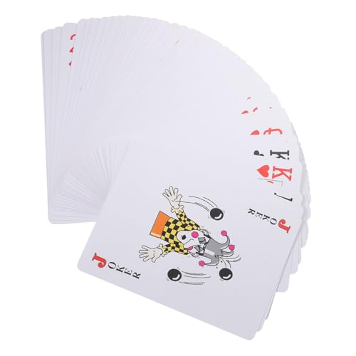 Yardwe 1Satz Große Spielkarten Riesige Pokerkarten aus Beschichtetem für Brettspiele Party Entertainment und Kreative Spielideen Hochwertiges Leichtes Kartenspiel von Yardwe