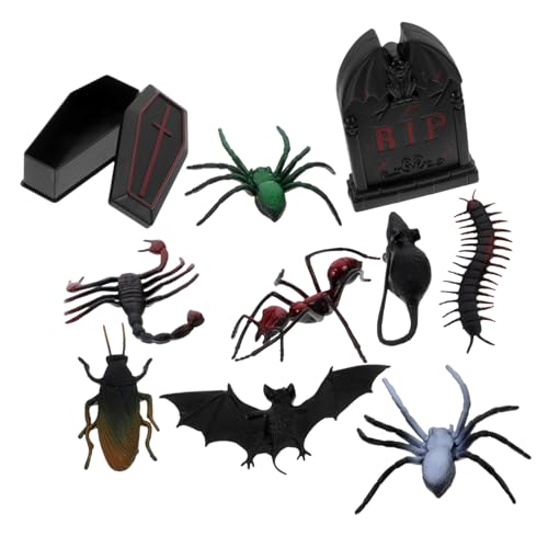 Yardwe 1Satz Halloween Deko Teiliges Mit Gruselhaus Grabstein Und Tierfiguren Für Puppenhaus Tischdekoration Und Halloween Dorfgestaltung Robustes Langlebiges von Yardwe