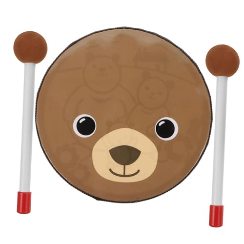 Yardwe 1Satz Handtrommel Pechresistente Percussion Instrument für Kleinkinder Drumstick Fördert Kognitive und Sensorische Entwicklung für Rhythmus von Yardwe