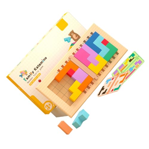 Yardwe 1Satz Hölzerne Bausteine für Teiliges Interaktives Lernspielzeug Formförderung Sicheres Geruchfreies Material für Kreative Eltern Junge Mädchen Spiele von Yardwe