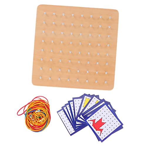 Yardwe 1Satz Holz Geoboard Für Farbenfrohes Lernspielzeug Zur Mathematischer Fähigkeiten Sicher Und Verarbeitet Für Einsatz Der Grundschule Yardwe 1Satz Holz Geoboard Für Farbenfrohes Lernspielzeug Zur Mathematischer Fähigkeiten Sicher Und Verarbeitet Für Einsatz Der Grundschule von Yardwe