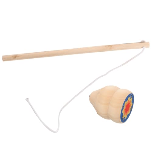 Yardwe 1Satz Holz Gyro Traditionelles Tragbares Gyroskop Mit Für Fördert Geschicklichkeit Und Kreativität Natürliche Farbvariante Perfektes von Yardwe