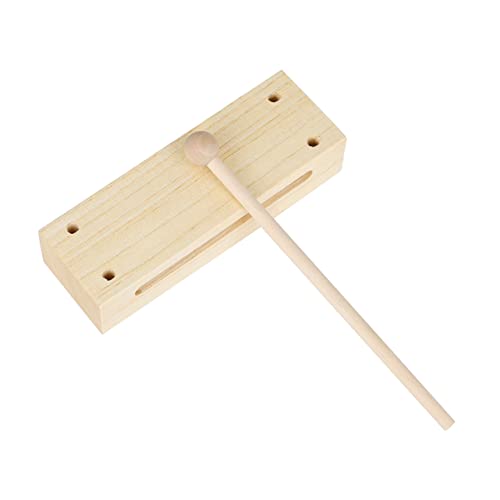 Yardwe 1Satz Holz Percussion Block Dual Musikinstrument Für Fördert Kreativität Und Koordination Sicheres Einteiliges Design Ohne Scharfe Kanten Musikalisches Für Kleinen Musikern von Yardwe