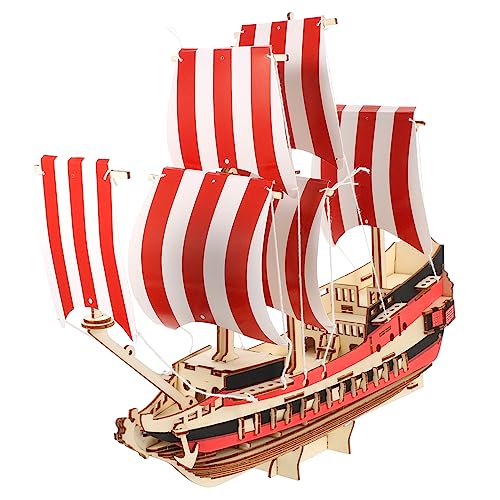 Yardwe 1Satz Holz Segelboot Puzzle Kit DIY Modellbau Für Erwachsene Hölzernes Segelboot Rätselspielzeug Kreatives Lernspielzeug Für Bastelprojekte Geschenkidee von Yardwe