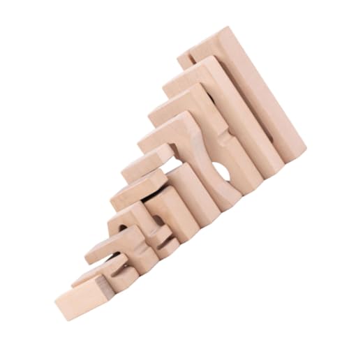 Yardwe 1Satz Holzbausteine Stapelspiel Set Pädagogisches Holzspielzeug Für Stapelbare Bausteine Motorik Und Kreativität Für Heimvorschule Und Kindergarten von Yardwe