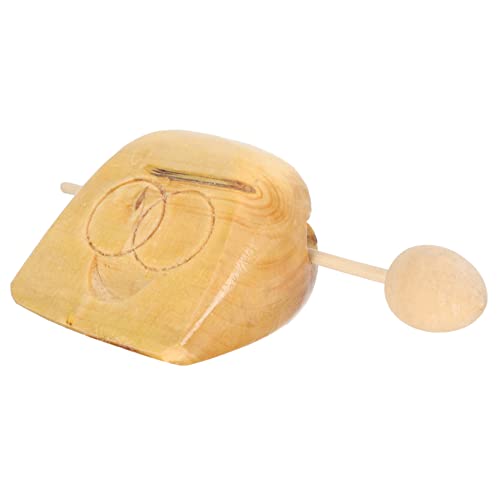 Yardwe 1Satz Holzfisch Tempelblock Mit Schlägel Kinderspielzeug Für Kleine Musiker Percussion Instrument Aus Massivem Holz Musikspielzeug Für Ab Jahren von Yardwe