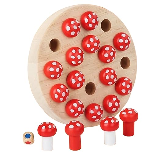 Yardwe 1Satz Holzgedächtnis Schachspiel Für Fördert Feinmotorik Und Denkfähigkeiten Mit Hochwertigen Holzspielsteinen Für Spieler Jahren von Yardwe