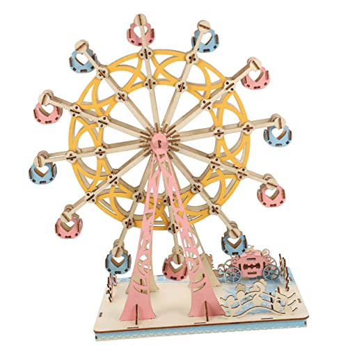 Yardwe 1Satz Holzpuzzle Ferris Wheel DIY Modellbausatz Für Kreatives Rätselspiel Geschicklichkeit Und Konzentration Für Geburtstage Yardwe 1Satz Holzpuzzle Ferris Wheel DIY Modellbausatz Für Kreatives Rätselspiel Geschicklichkeit Und Konzentration Für Geburtstage von Yardwe