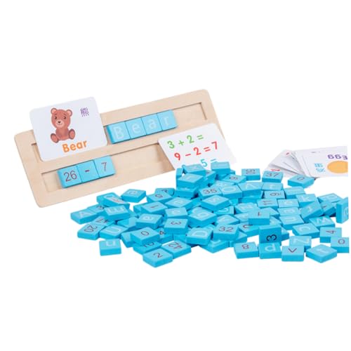 Yardwe 1Satz Holzspielzeug Lernspielzeug für Alphabet Hochwertigem Jahre für Multiplayer Wettbewerbe Blaues Design Kreative Yardwe 1Satz Holzspielzeug Lernspielzeug für Alphabet Hochwertigem Jahre für Multiplayer Wettbewerbe Blaues Design Kreative von Yardwe